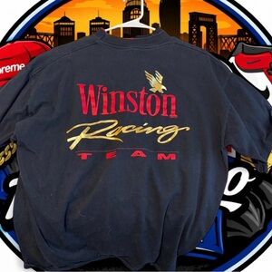 Racing Team Black Crewneck T shirt